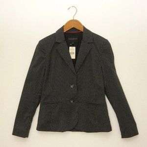 Banana Republic Factory Navy Blue Pinstripe Blazer